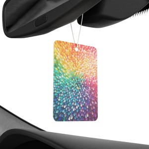 Désodorisant arc-en-ciel pour voiture : parfums de voiture neuve, de pin et de glace noire image 4