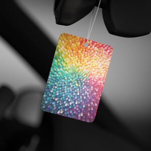 Désodorisant arc-en-ciel pour voiture : parfums de voiture neuve, de pin et de glace noire image 6