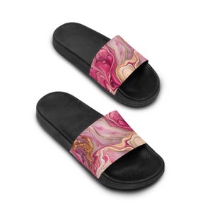 Trendy Women&#39;s Slide Sandals, Summer Footwear, Comfortable Slippers, Beach Shoes, Stylish Home Slides, Gift for Her