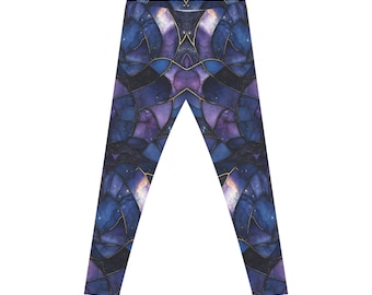 Galaxie-Buntglas-Leggings