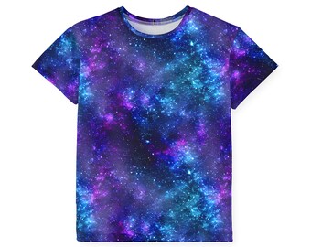 Galactic Goals: All Over Print Kid Sport Jersey with Outer Space Galaxy Vibe