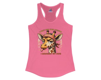 Giraffe Sass: Attitude Included Women's Ideal Racerback Tank