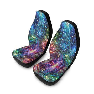 Vibrant Polyester Car Seat Covers: Colorful Auto Interior Decor