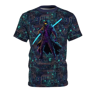 Cyber Samurai T-Shirt – Futuristic Warrior Vibes!