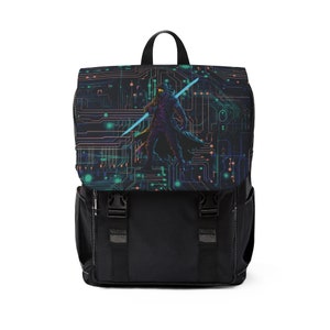 Cyberpunk Fusion Neon Backpack – Tech-Style Meets Bold Functionality
