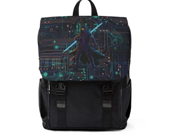 Cyberpunk Fusion Neon Backpack – Tech-Style Meets Bold Functionality
