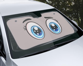 I'm still Cute Big Cartoon Eyes Car Sun Shade | Windshield Sunshade