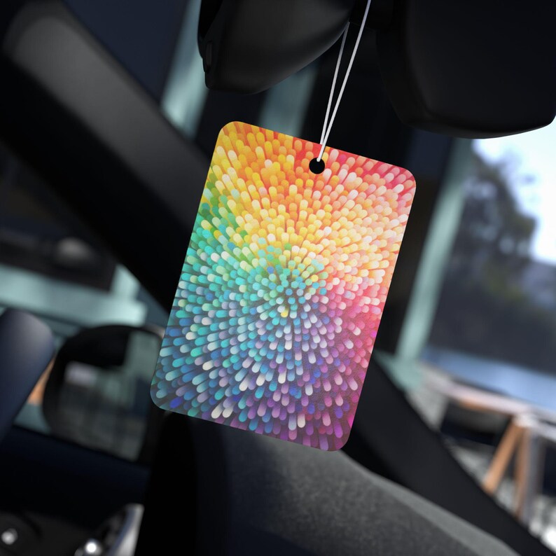 Désodorisant arc-en-ciel pour voiture : parfums de voiture neuve, de pin et de glace noire image 7