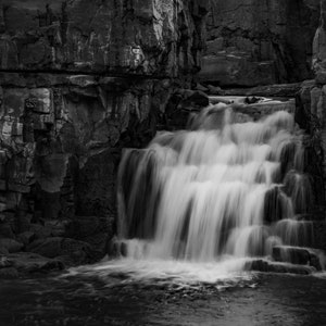 The Falls at Falls Park, Sioux Falls Photograph, Digital Download, Landscape Photography, Fine Art Photography, Wall Art, Waterfall Photo