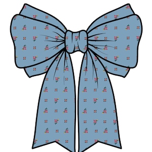 American Girl Inspired Bow Sticker Kirsten