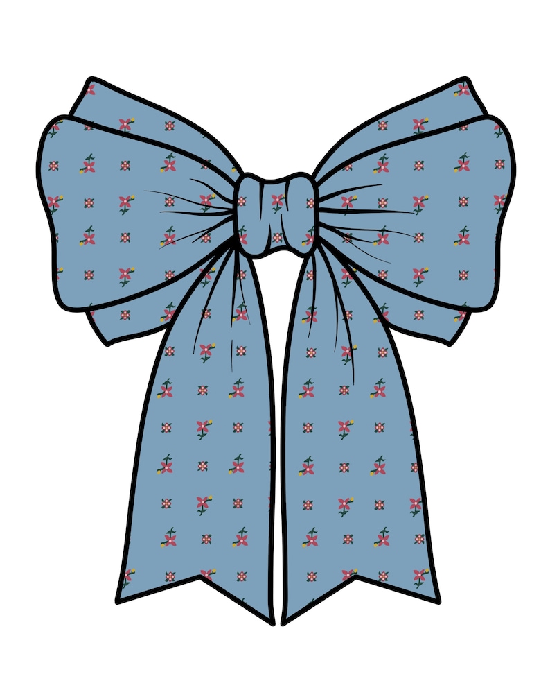 American Girl Inspired Bow Sticker Kirsten
