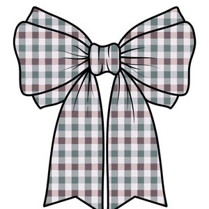 American Girl Inspired Bow Sticker Samantha