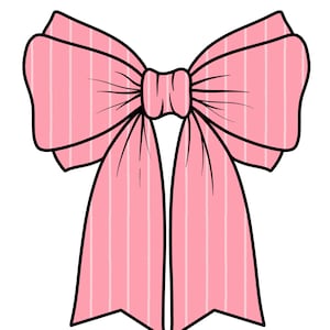 American Girl Inspired Bow Sticker Addy