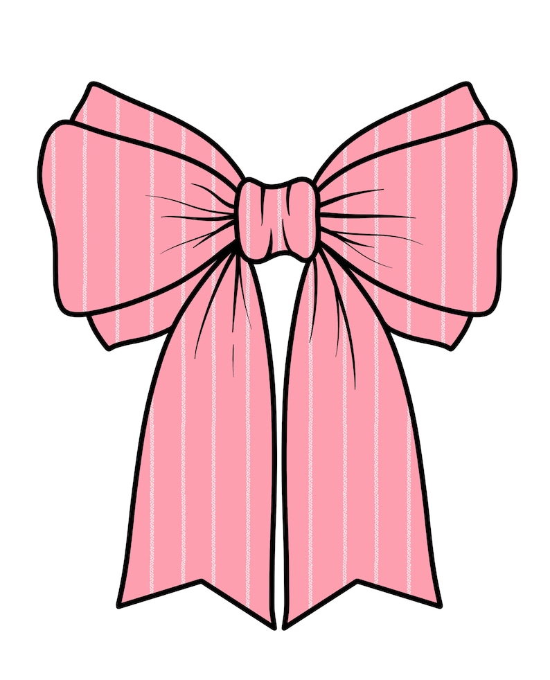 American Girl Inspired Bow Sticker Addy