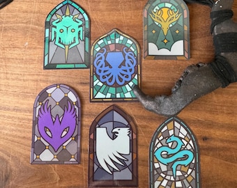 Dragon Age The Veilguard Faction Stained Glass Stickers