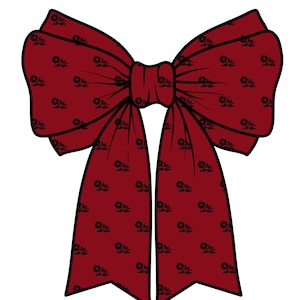 American Girl Inspired Bow Sticker Josephina