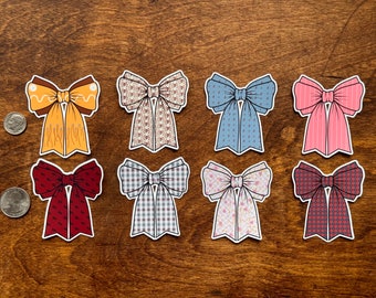 American Girl Inspired Bow Sticker