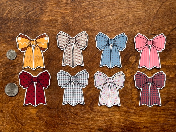 American Girl Inspired Bow Sticker
