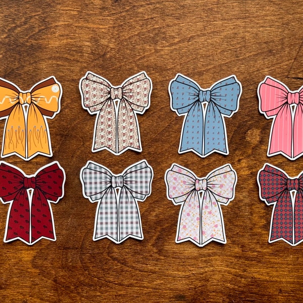 American Girl Inspired Bow Sticker