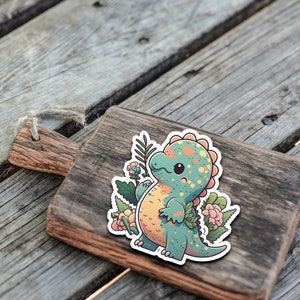 Cute Dinosaur Buddy Stickers | Dino Collection | StickerHeroes| Vinyl | Holo Stickers| Waterproof | Gift | Journal | Notebook