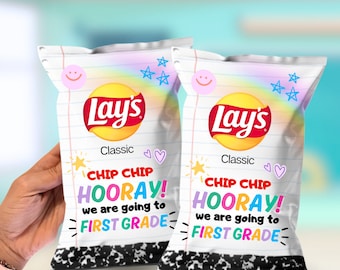 Kids Graduation Chip Bags Kindergarten First grade Graduation gifts for Classmates Grad gift for kids filled Chip Chip Hurray End of School