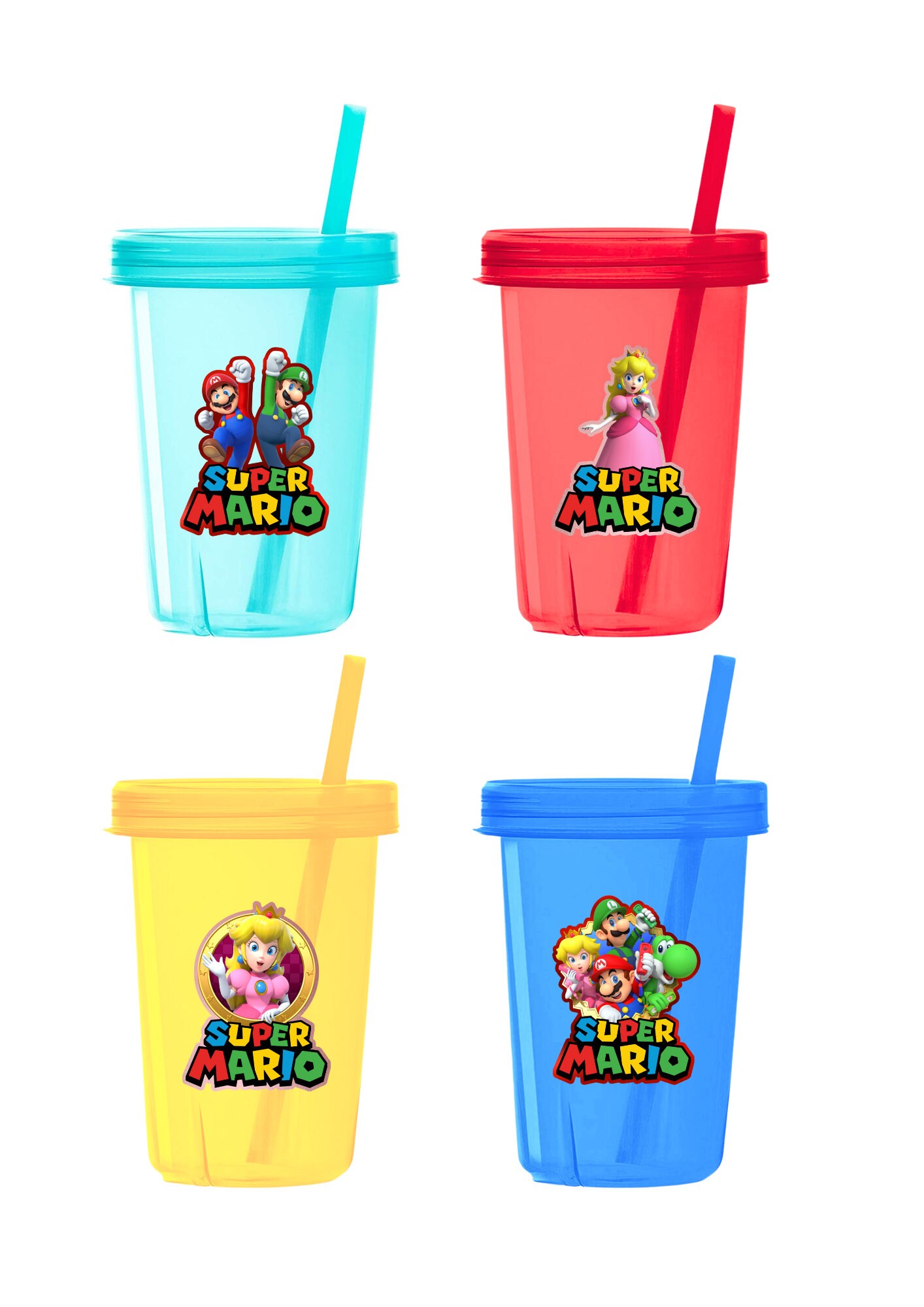 Plastic Cup Blue and Red Cups Plastic Cups Disposable Cups -  in 2023   Mario bros birthday party ideas, Super mario party favors, Super mario  birthday party
