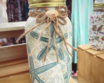 Starfish Mason Jar Tissue Holder