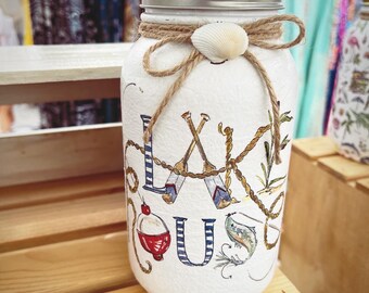 Lake House Mason Jar Tissue Holder