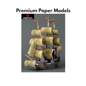 Ghost Ship Papercraft: doe-het-zelf speelgoedschipcadeau