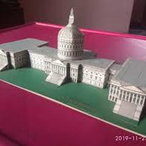 Capitol Building Paper Model: DIY Craft Activity for Kids (PDF)