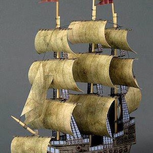 Nave fantasma Papercraft Nave Regali fai da te Giocattolo di carta Regali di compleanno per bambini Regali di nave per amici Regali personalizzati Giocattoli di carta per bambini