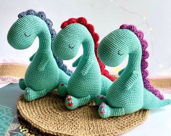 Crochet dino toy, amigurumi dinosaur plush, organic baby toys, dinosaur stuffie, newborn baby gift, baby shower gift