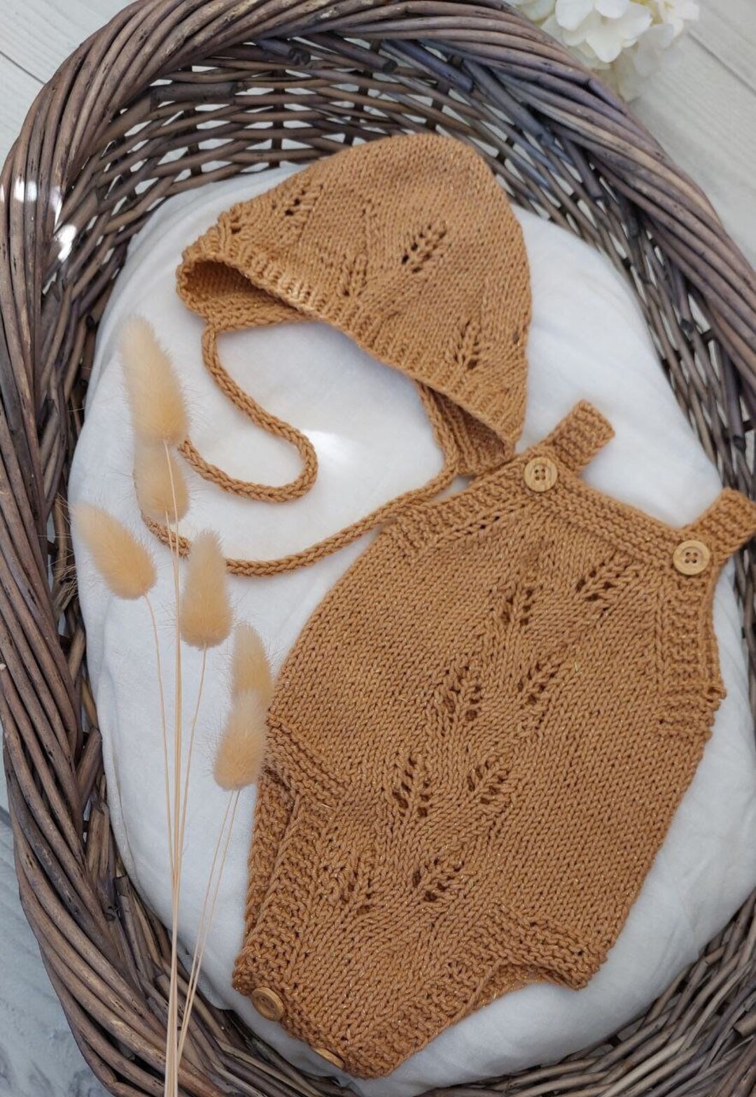 Baby Club Chic Pretty Bows Romper with Crochet Trim main image 0