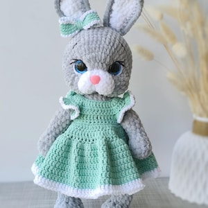 Crochet bunny, stuffed animal toy, plush bunny, stuffed rabbit plush, amigurumi bunny,  handmade baby gift, baby shower gift, Easter bunny