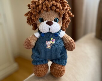Crochet Lion Plush Toy: Safari Amigurumi, Jungle Nursery Decor