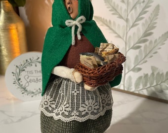 Byers Choice The Carolers - Girl with Fish Basket