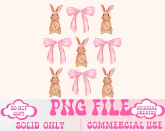 Coquette Bunny png,Easter Png,Easter Vibes Png,Easter Bunny Png,Easter Shirt Design,Happy Easter Png,Easter Sublimation Design