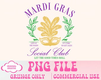 Mardi Gras Png,Fleur De Lis,Mardi gras Shirt Design,Fat Tuesday png, Social Club Png,Louisiana png,Carnival png,Bachelorette png