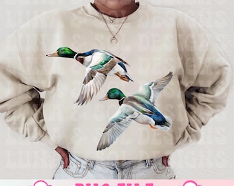 Flying Mallard Duck PNG,Hunting Season PNG,Duck Hunter png,Mallard png,Vintage Duck Shirt design,Camo png,Fisherman Aesthetic,