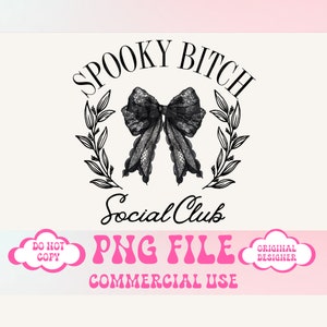 Halloween Png,Coquette Halloween,Spooky season png,Social Club png,Spooky Bitch,Goth png,Aesthetic png,Witchy png,Skeleton png,Fall Png