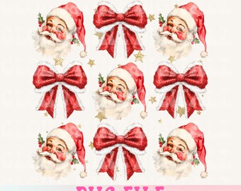 Coquette Christmas png, Coquette Bow Png, Christmas sublimation, Trending png, Retro Holidays png, Holiday vibes png, Girly Christmas