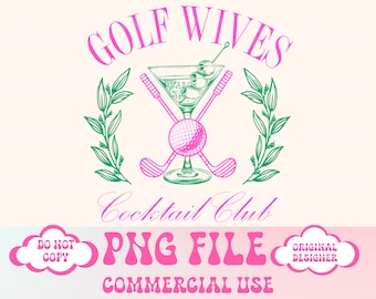 Golf PNG,Golf Wife png Girl Sports Png,Trendy PNG Preppy Png,Cart Girl,Golf Babe,Cocktail Club png,Golf Balls,Retro png,Summer design png