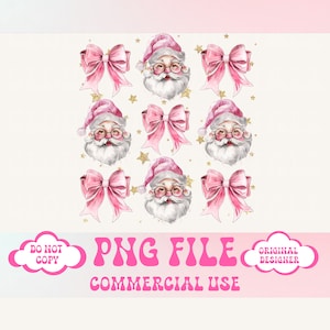 Vintage Santa png,Christmas png,Pink Christmas png,Christmas sublimation,Coquette,Trending png,Retro Holidays png,Holiday vibes png,Girly