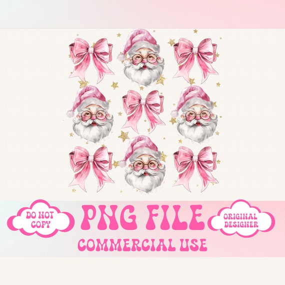 Vintage Santa png,Christmas png,Pink Christmas png,Christmas sublimation,Coquette,Trending png,Retro Holidays png,Holiday vibes png,Girly