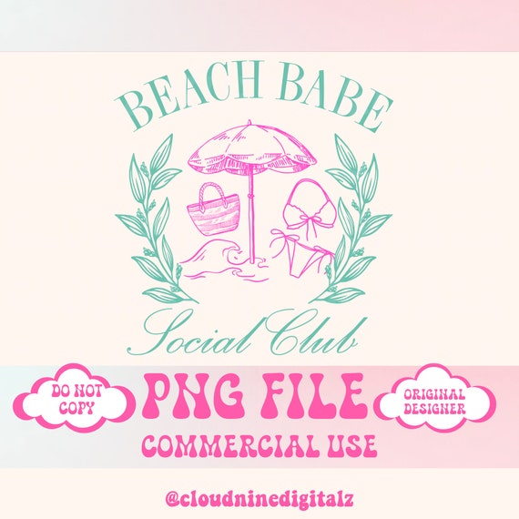Summer png,Beach Babe png,Social Club png,Pool Babe png,Lake Life png,Beach png,Beach vibes png,Aesthetic Summer,Trendy Summer Png