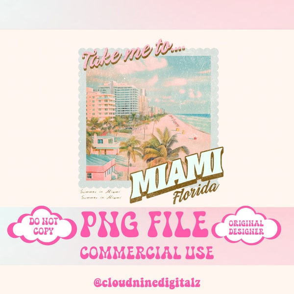 Summer png,Miami Florida png,Girls Trip png,Retro Summer Sublimation Beach png Aesthetic,Bach png,Trendy Summer Png Sublimation