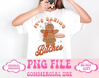 Christmas Png,Baking Crew png,Christmas cookie png,Gingerbread png,Design,Retro Christmas Png,Digital download,Christmas Sublimation Design