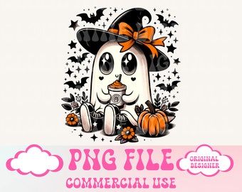 Halloween Png, Lindo fantasma png, Temporada espeluznante png, Retro Halloween png, Coqueta halloween png, Vintage png, Estético png, Esqueleto png