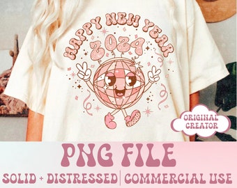 New Years Png Party Like It's 2024 PNG New Years Sublimation Design Disco Ball PNG Boujee Bougie Holiday Retro 2024 Retro New Years