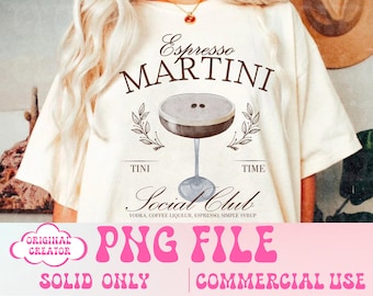 Espresso Martini Social Club Png Cocktail png Social Club Png Girls Club PNG Cocktail PNG Bachelorette Design Trendy Shirt Design Bride png